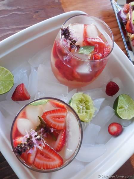 Strawberry Basil Litchi Mojito | chefdehome.com