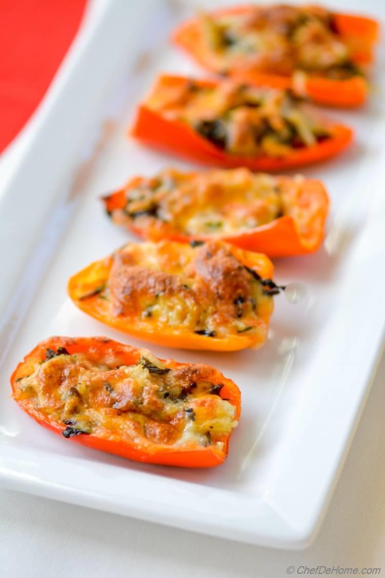 Leftover Turkey Stuffed Peppers