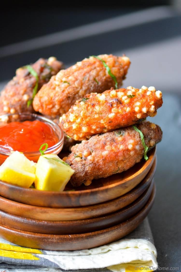 Vegan and Gluten Free Sweet Potato Buckwheat and Tapioca Croquettes