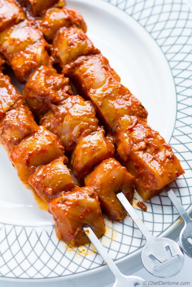 Chicken Al Pastor Skewers 