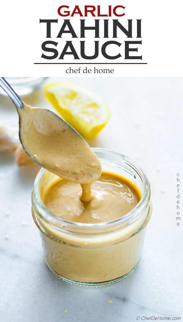 Homemade Garlic Tahini Sauce Recipe