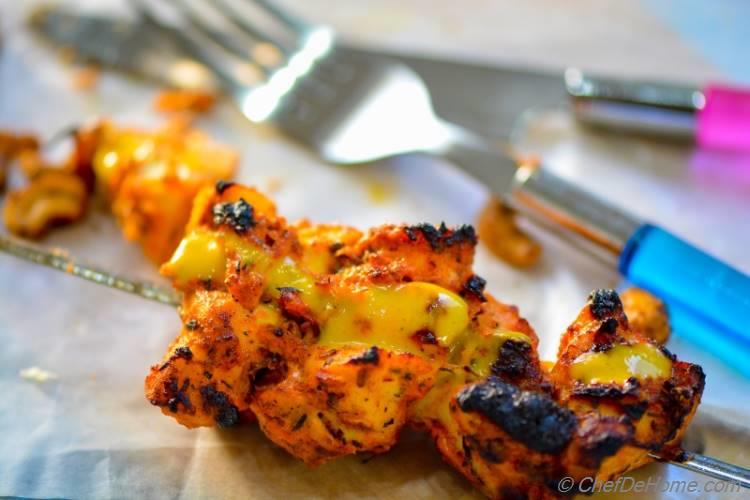 Tandoori Grilled Indian Chicken with Mango Dressing | chefdehome.com