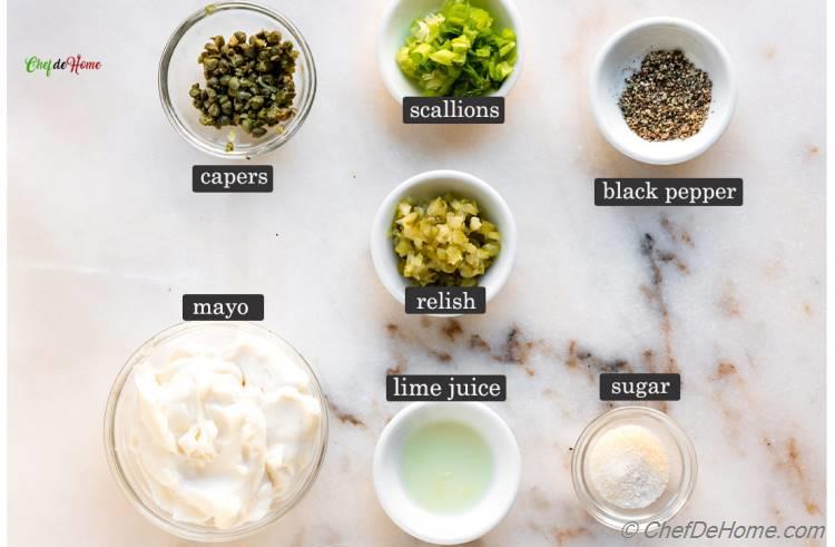 Homemade Tartar Sauce Ingredients