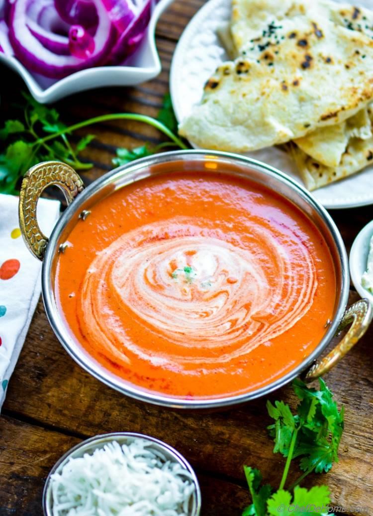 Just 6 Staple Pantry Ingredients to make Authentic and Easy Indian Tikka Masala Sauce | chefdehome.com