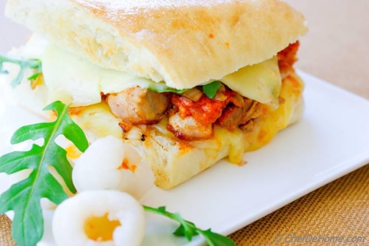 Tikka Masala Chicken Grilled Cheese Sandwich