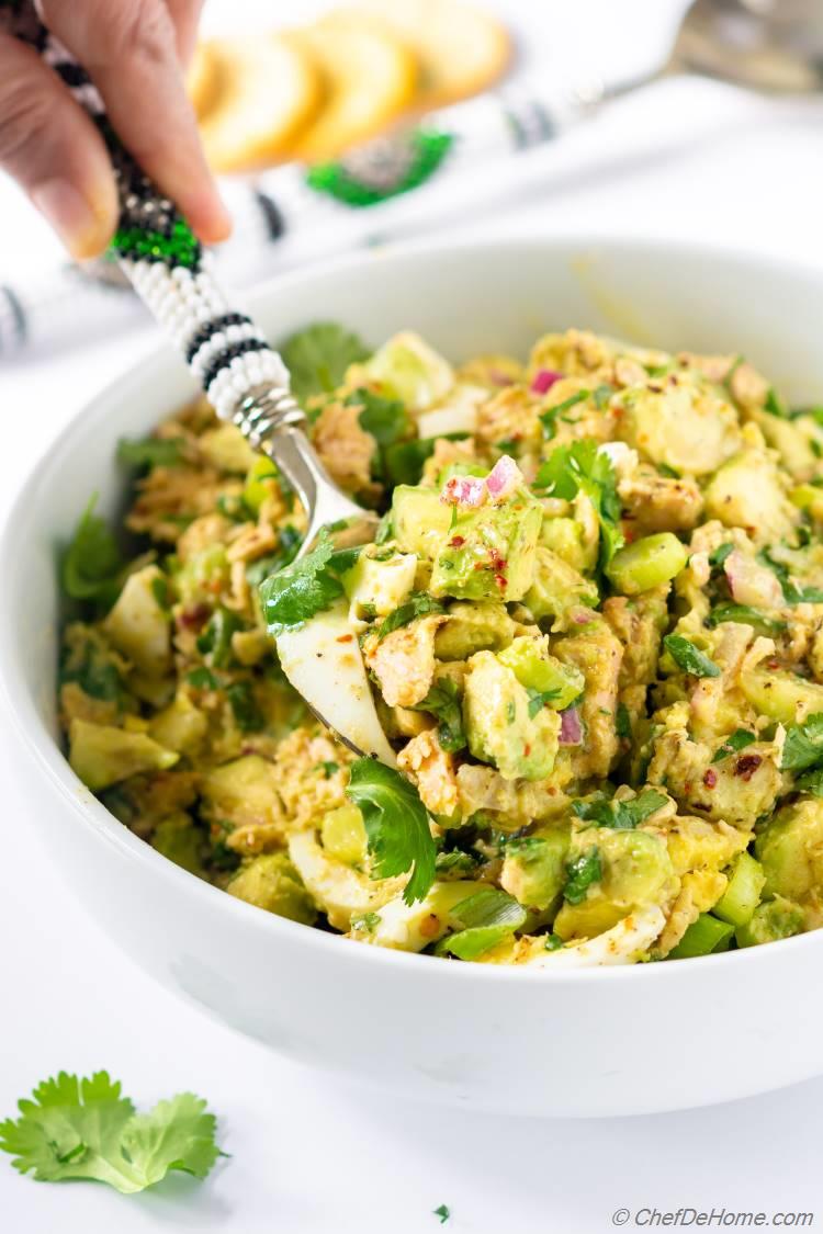 Delicious Tuna Salad with Eggs and No mayo