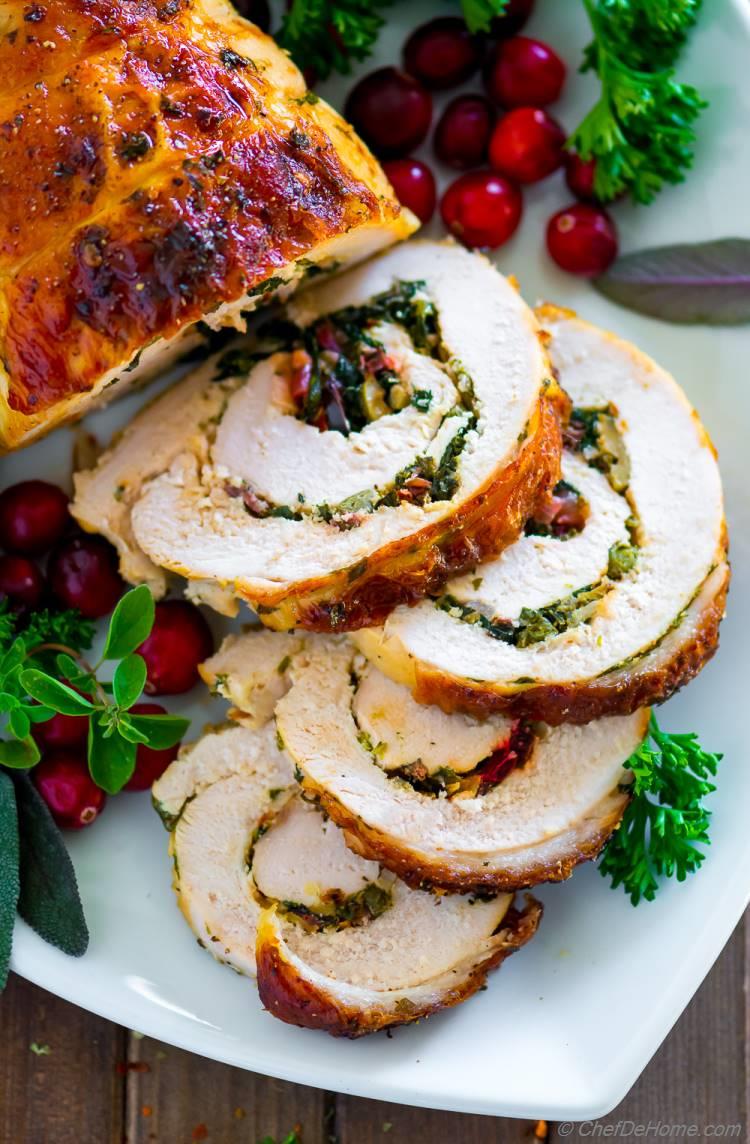 Kale Stuffing for Stuffed Turkey Pinwheels