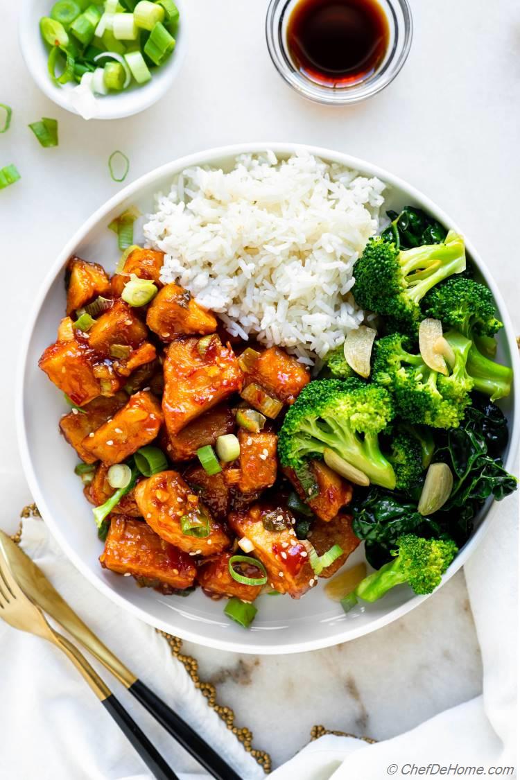 Orange Chicken Vegan Vegetarian