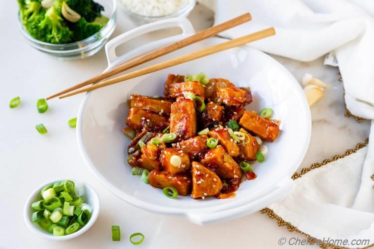 Panda Express Vegan Orange Chicken 