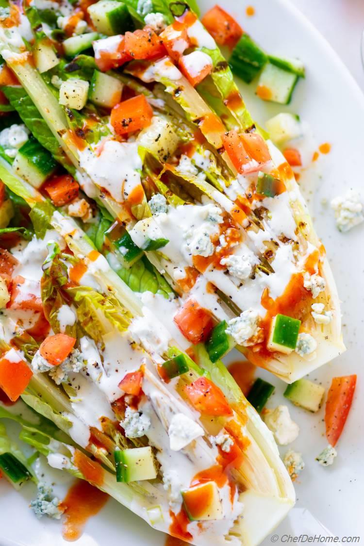 The best ever Grilled Romaine Salad recipe