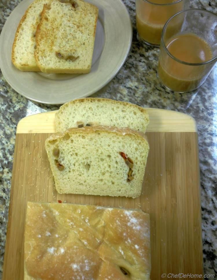 Country Style Olives White Bread