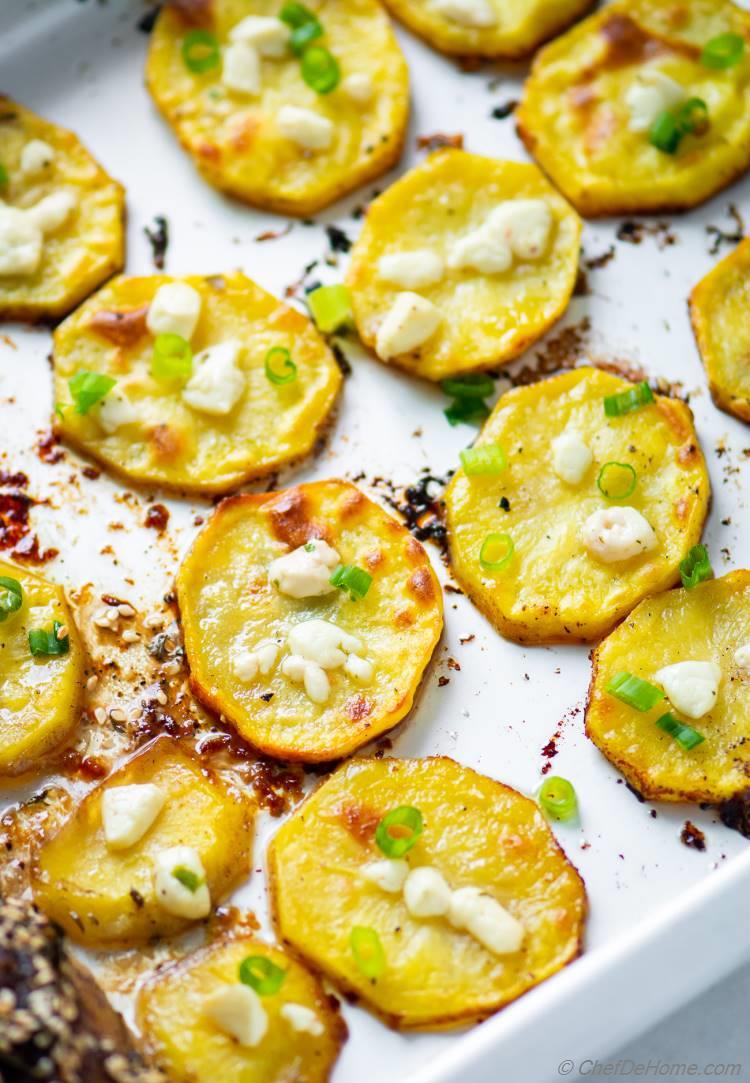 Roasted Feta Lemon Potatoes Recipe