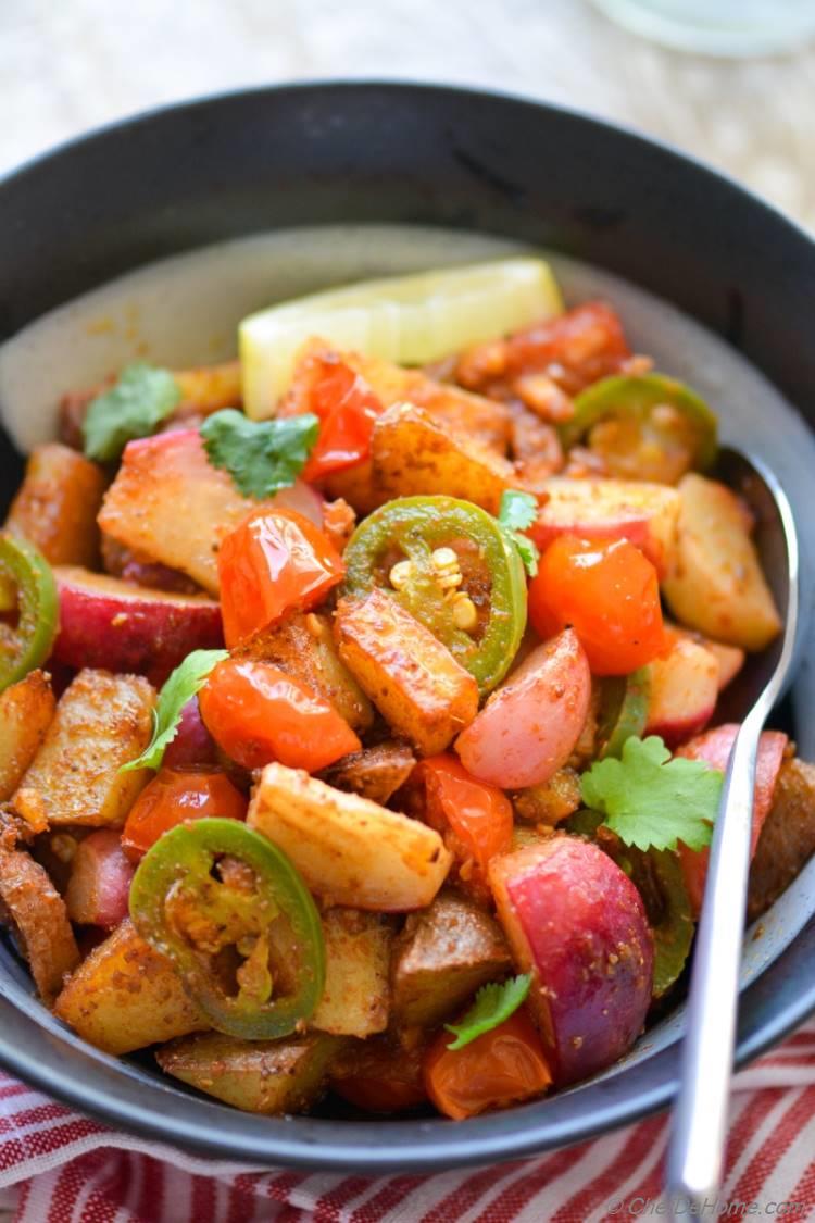 Zesty Lite and Scrumptious - Warm Potatoes and Radish Salad 