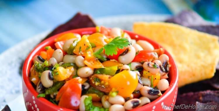 Roasted Poblano and Black-Eyed Peas Salsa