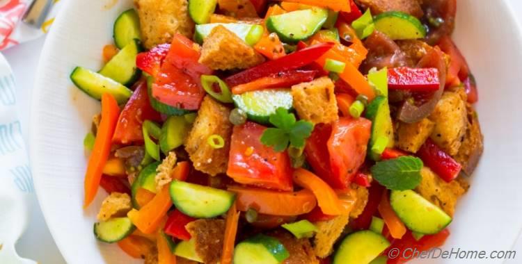 Tuscan Panzanella Bread Salad