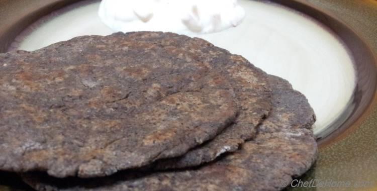 Buckwheat Flat Bread with Mango Raita