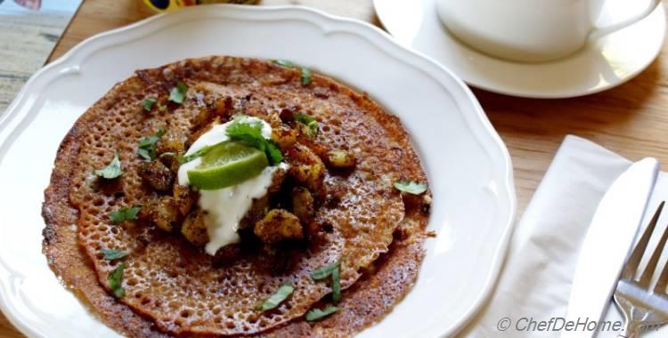 Navratri Special Buckwheat(Kuttu) Sprouts Chilla