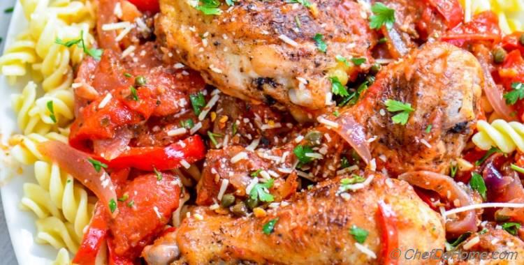 Easy Chicken Cacciatore