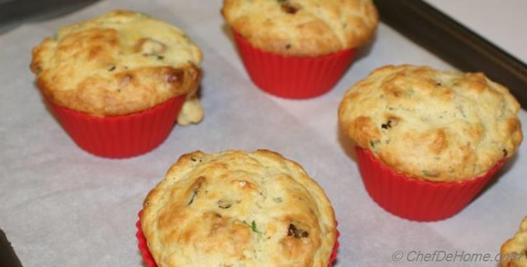 Savory Breakfast Chickpea Muffins