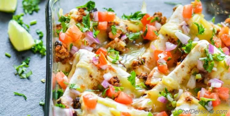 Chipotle Sofritas and Black Beans Casserole