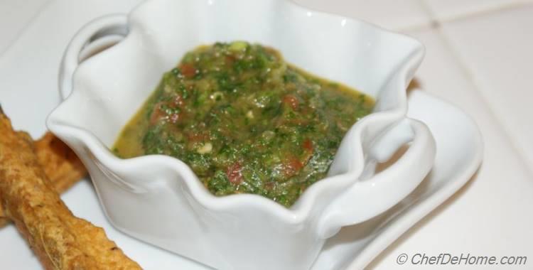 Cilantro Tomato Chutney