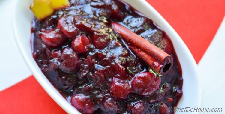Cranberry Chutney with Ginger