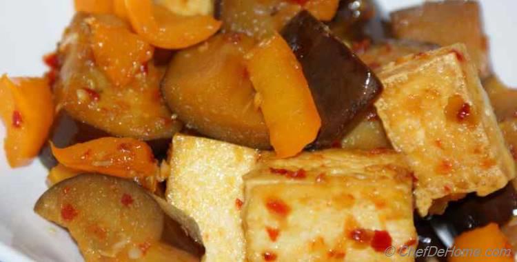 Stir Fried Eggplant and Tofu Recipe