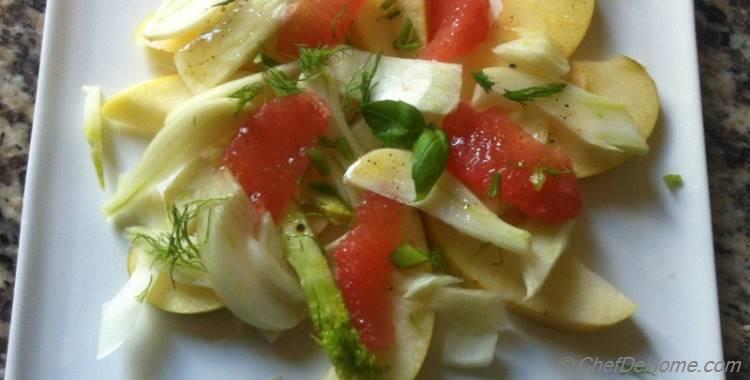 Fennel and Apple Salad with Grapefruit Vinaigrette