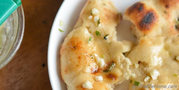 Homemade Restaurant-Style Indian Garlic Naan