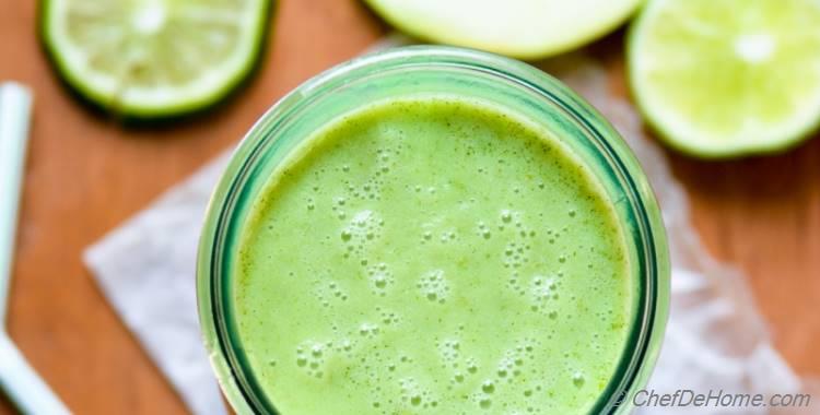 Go Green - Apple, Mint, and Coconut Milk Smoothie