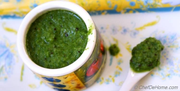 Low Calorie Kiwi and Cilantro Chutney