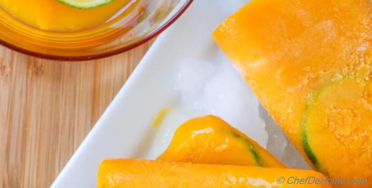 Mango On The Rocks Cocktail Ice Pops