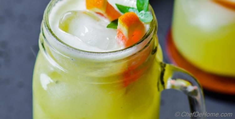 Honeydew Melon and Orange Juice
