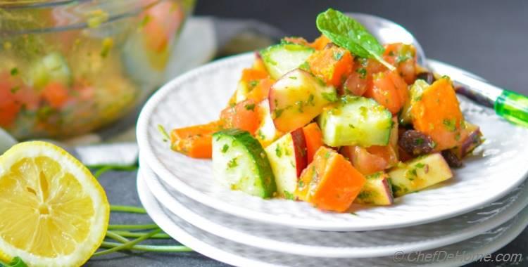 Indian Mint and Sweet Potato Salad | Vrat Ki Chatpati Pudina Shakarkandi Chaat