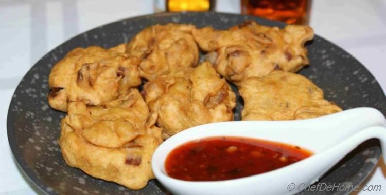 Onion and Scallion Chickpea Flour Fritters