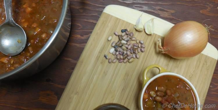 Pebble Beans and Roasted Tomato Soup