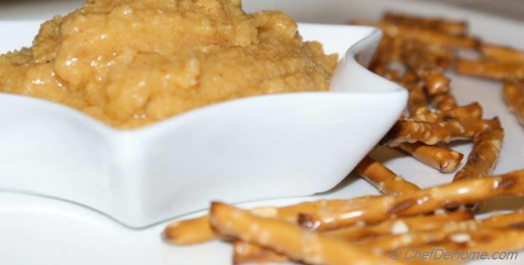 Roasted Garlic and Pink Lentil Dip