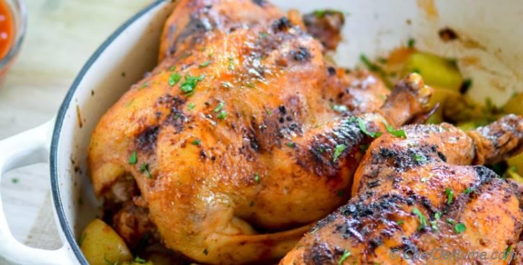 Roasted Cornish Hens with Garam Masala Honey Glaze