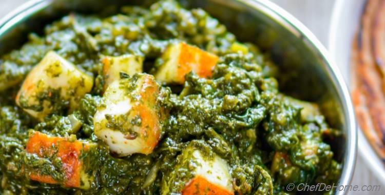 Restaurant Style Palak Saag Paneer