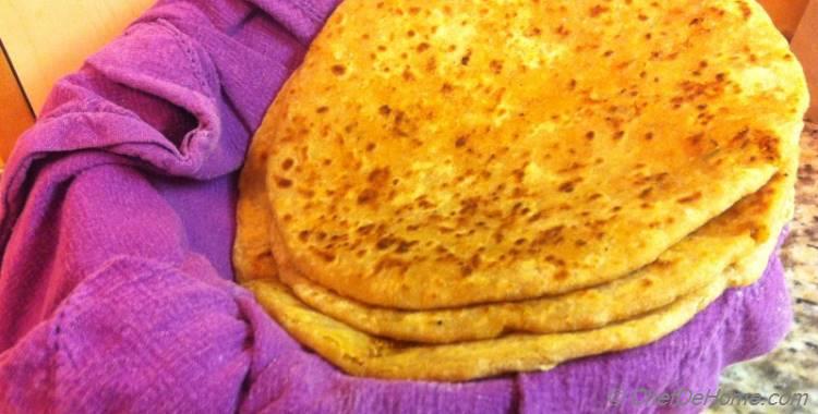 Vegan Soy Meal Stuffed Flat Bread