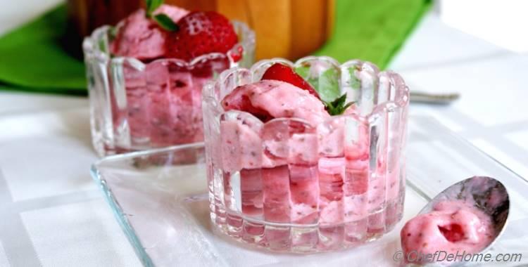 Strawberry Chia Frozen Yogurt