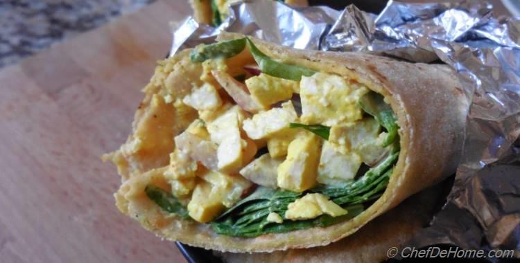 Vegan Tofu Egg Salad Wrap