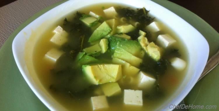 Kale Soup with Tofu