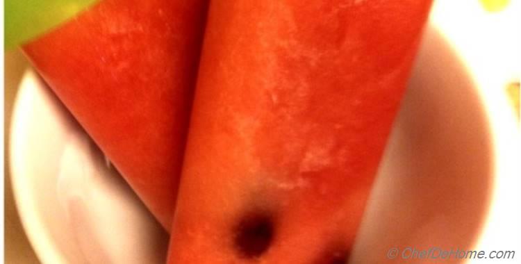 Watermelon and Grapes Ice Pops