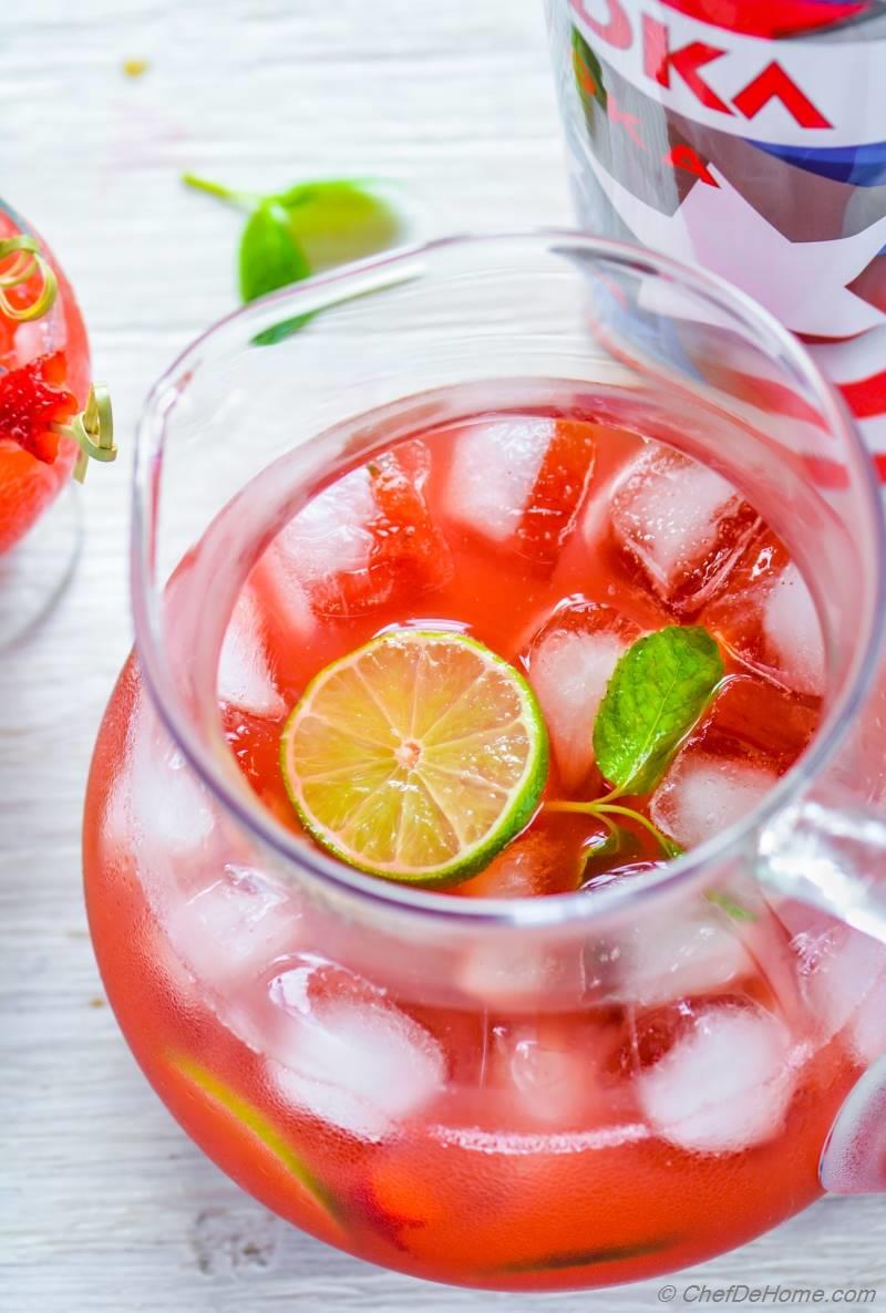 Spiked Vodka Strawberry Agua Fresca Recipe