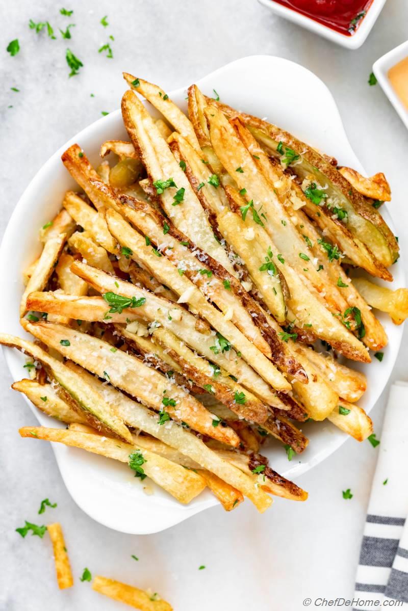 Homemade French Fries in Air Fryer Recipe | ChefDeHome.com