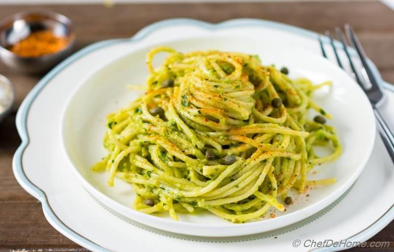 Spicy Avocado Sauce Pasta Recipe