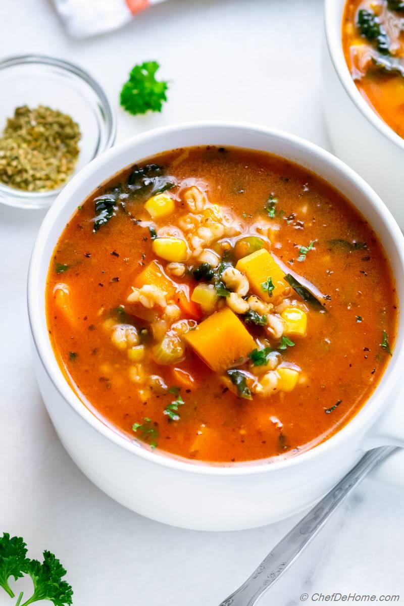 Vegetable Barley Soup Recipe