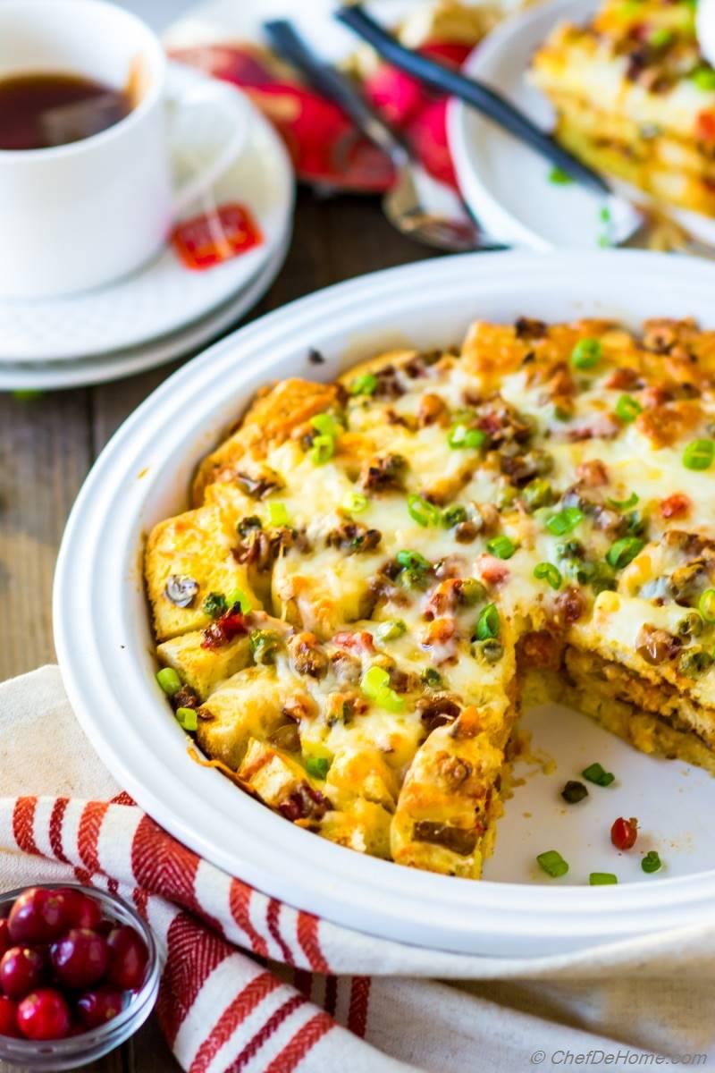 Spiced Breakfast Egg Casserole Recipe | ChefDeHome.com