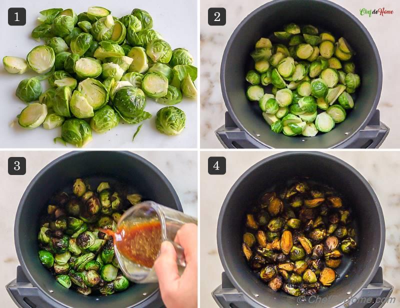 Air Fryer Brussel Sprouts with Balsamic Glaze Recipe